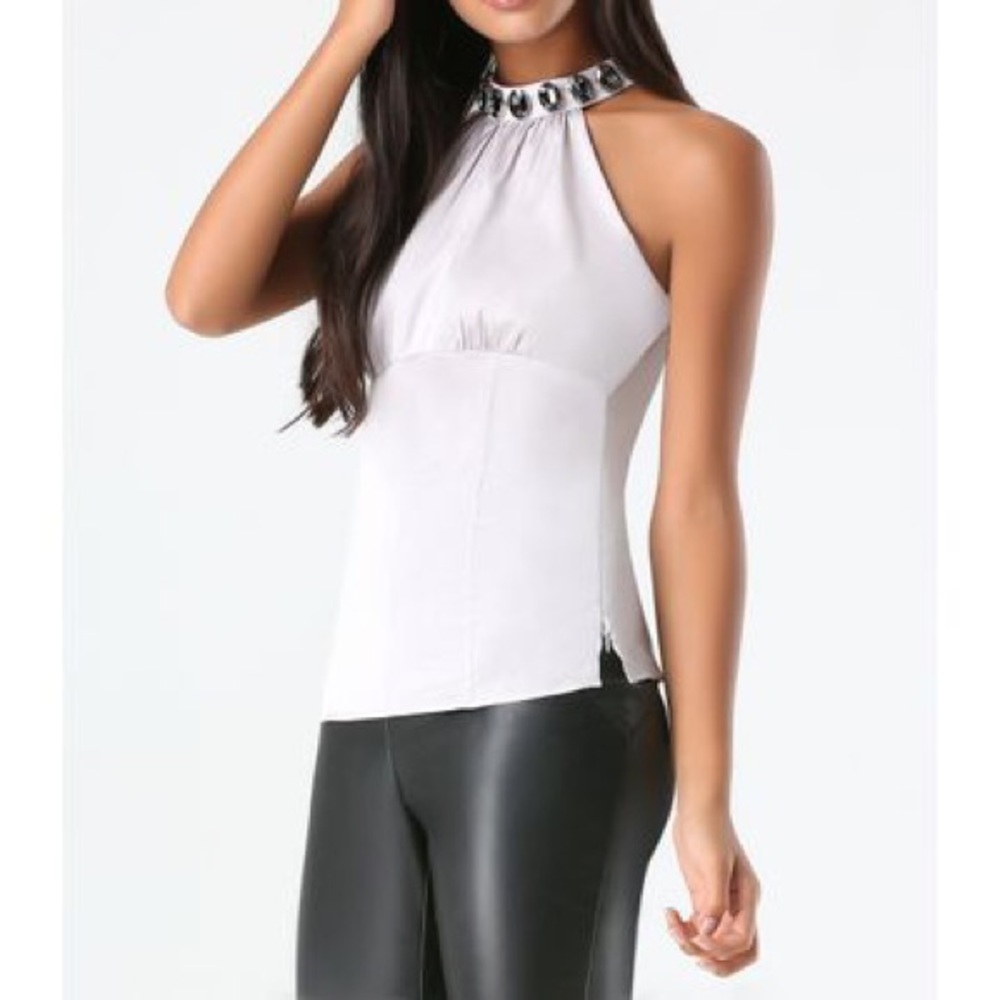 🤩SPRARKLES & GLAM✨💕💫Sexy bebe Jeweled Corset Top💗💫 - Picture 1 of 7